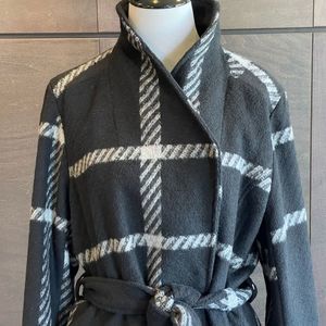 Mo-Ka by Santa Fe apparel belted wool trench coat size M
